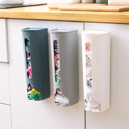 1X Trash Bag Storage Box Garbage Bag Dispenser for Wall Mounted Grocery  Holder