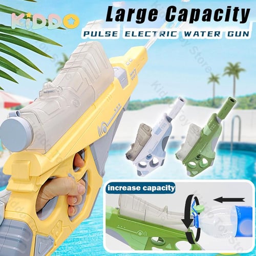 Cute Crocodile Automatic Electric Water Gun Summer Toy Gun Beach