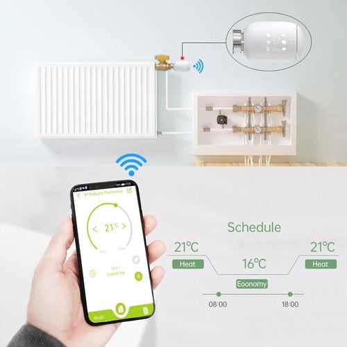 Tuya Smart WiFi Zigbee Actuator Heating Thermostat Intelligent Radiator  Valve - China Radiator Valve, Smart Valve