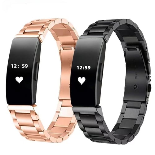 Stainless Steel Metal Replacement Band for Fitbit Inspire 3 Women Men 