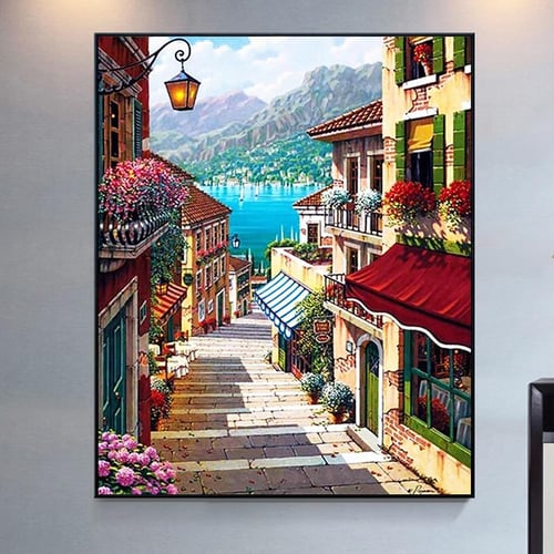 5D DIY Diamond Painting Small town painting Embroidery Cross Stitch  Rhinestone Mosaic Home Decor - buy 5D DIY Diamond Painting Small town  painting Embroidery Cross Stitch Rhinestone Mosaic Home Decor: prices,  reviews