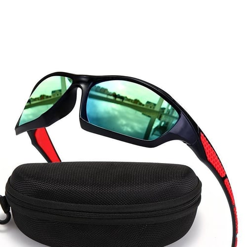 Queshark Polarized Sport Glasses Men Women UV400 Sunglasses For Volleyball Driving Fishing Running Hiking Cycling