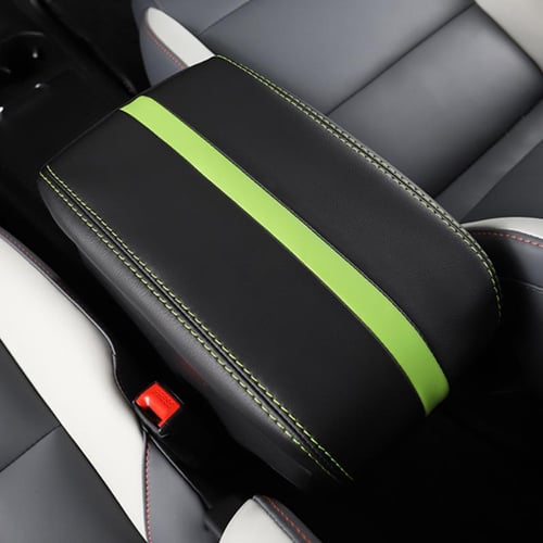 PU Leather Car Armrest Pad Covers Center Console Auto Seat