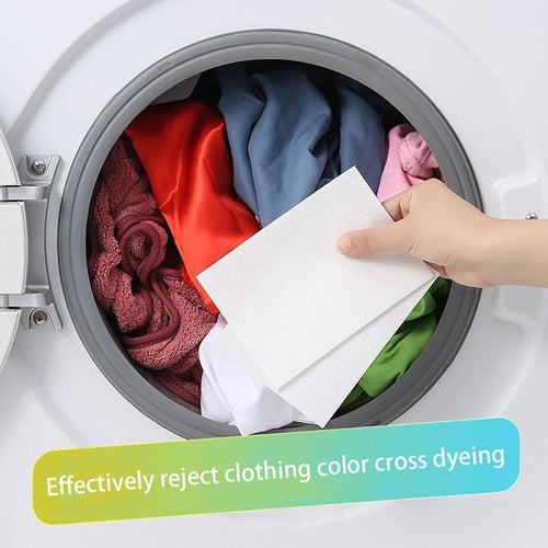 Laundry Detergent Tablet Sheet Washing Wipe Washing Machine Tide Color  Catcher Grabber Sheet Bubble Cloth Anti Dyed Home 30pcs