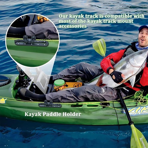 Kayak Slide Rail Track Bracket Fishing Rod Holder Easy to Install Mounting  Base