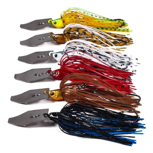 6pcs 10cm/11g Fishing Lures Set Multi-color Sequins Bladed Jig With Hooks  For Bass Bass Trout Pike - buy 6pcs 10cm/11g Fishing Lures Set Multi-color  Sequins Bladed Jig With Hooks For Bass Bass