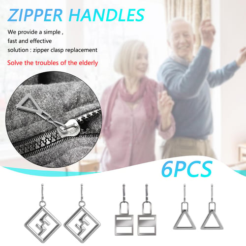 5/10Pcs Zipper Slider Pull Tab Replacement Zipper Repair Kit Metal Zipper  Extender Handle Fixer for