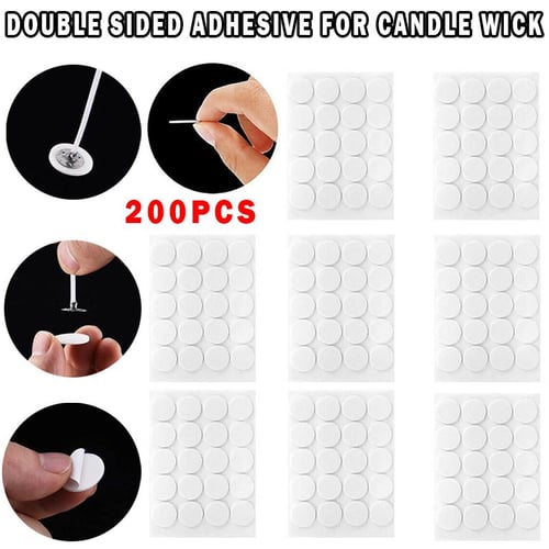 200pcs candle wick fixed adhesive candle wick sticker, good