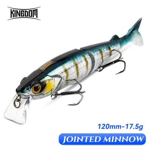 KINGDOM Multi Jointed Fishing Lures 120mm Floating Surface Hard Baits  Minnow Swimbait Wobblers Soft T-tail Lure - buy KINGDOM Multi Jointed Fishing  Lures 120mm Floating Surface Hard Baits Minnow Swimbait Wobblers Soft