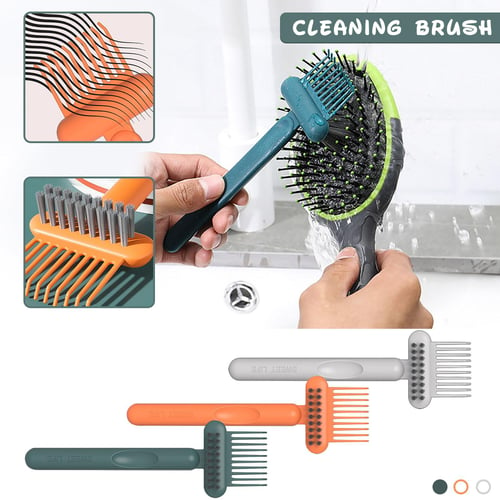 Comb Hair Brush Cleaner Cleaning Remover Embedded Beauty Tools Plastic  Handle