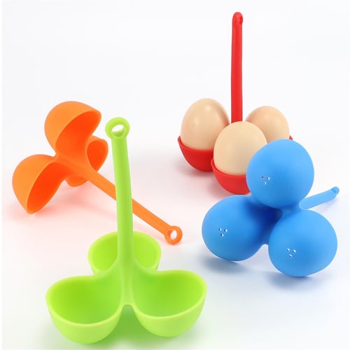 6 Cells 3-in-1 Penguin-Shaped Egg Holder, Cook, Store, and Serve