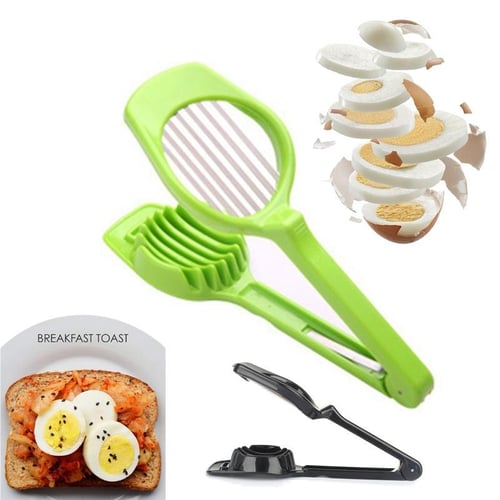 2 In 1 Egg Slicer Tools Stainless Steel Egg Cutter Multifunction Egg Slicer  Sectione Cutter Mold Edges Gadgets