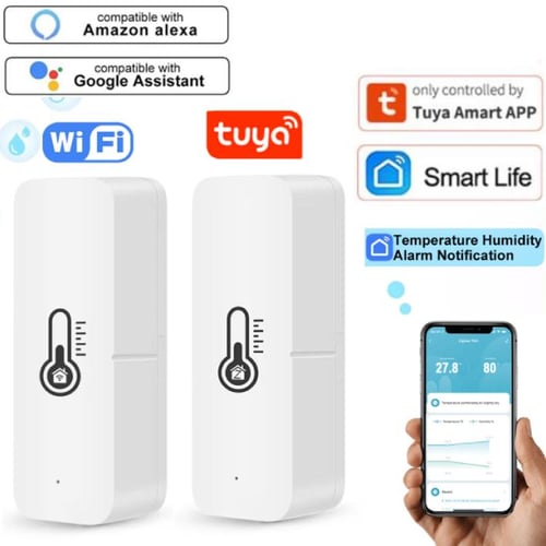 Tuya Smart Temperature And Humidity Sensor WiFi APP Remote Monitor For Smart  Home var SmartLife WorkWith Alexa Google Assistant