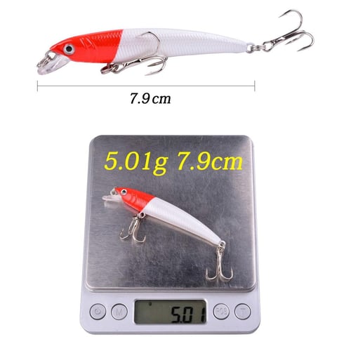 12pcs/set 16.5cm Trolling Bait Minnow Fishing Lure Bass Swimbait