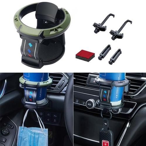 Car Cup Holder With Hook Air Vent Outlet Drink Coffee Bottle