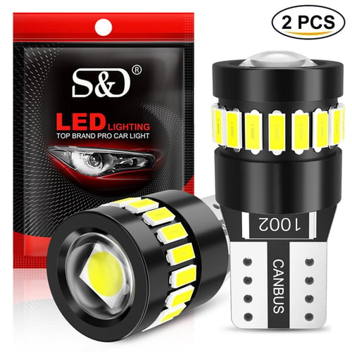 2Pcs W5W T10 Led Bulbs Canbus 3014+3030 18SMD 6000K 168 194 Led 5w5 Wedge  Car Interior Map Dome Lights Parking Side Light Auto Signal Lamp - buy 2Pcs  W5W T10 Led Bulbs
