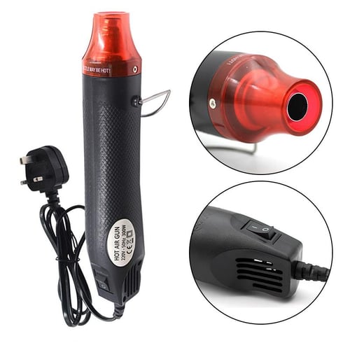 Mini Heat Gun, Electric Hot Air Gun Heating Tools for DIY, Embossing,  Crafts, Shrink Wrap, Drying Paint 110V, Black