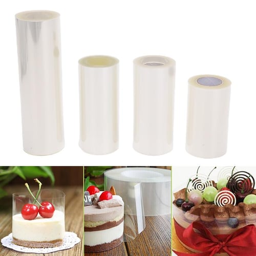 Kitchen Bakeware Acetate Film For Cake Decor Transparent Cake Surround Film  Mousse Cake Sheets Surrounding Edge DIY Collar