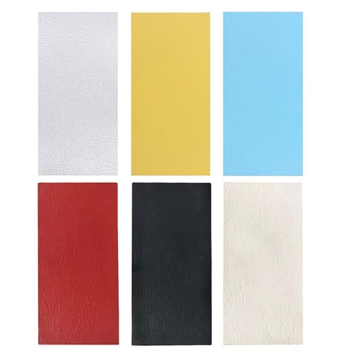 Self Adhesion Litchi Faux Synthetic Leather Repair Patches PU Sofa