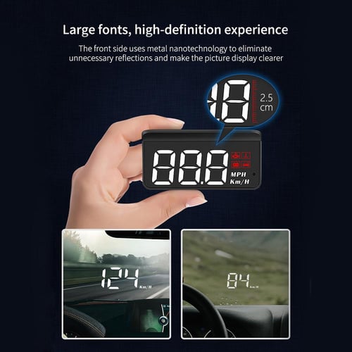 VODOOL Auto Electronic Overspeed Warning System Water Temperature Alarm Car  HUD OBD2 RPM Meter M3 Head-Up - buy VODOOL Auto Electronic Overspeed  Warning System Water Temperature Alarm Car HUD OBD2 RPM Meter