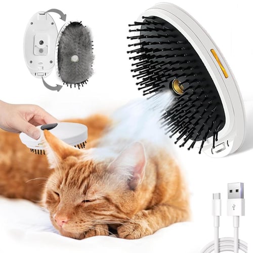 Pet Grooming Brush Hair Remover Hot Steam Technology Rechargeable Shedding  Brush for Cats Rabbits Dogs Pet