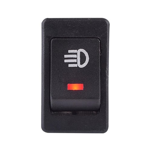 12V 35A Universal Car Fog Light Rocker Switch LED Dash Dashboard (4-Pin,  Blue) : : Car & Motorbike