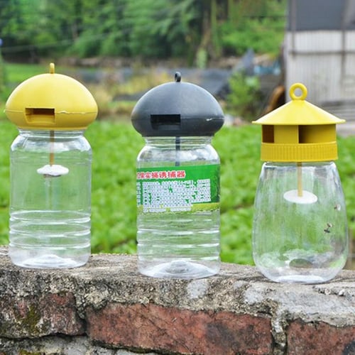 1pc Fruit Fly Trap Killer Yellow Plastic Drosophila Trap Anti Fly