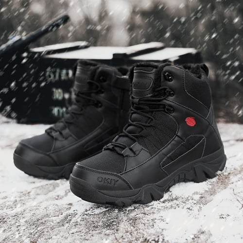 Winter Men Tactical Boots Men Desert Combat Outdoor Army Hiking Shoes Non  Slip