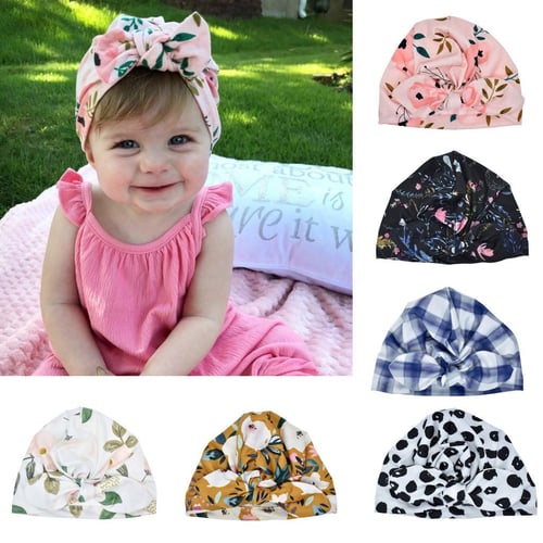 Comprar Newborn Infant Baby Turban Toddler Kids Boy Girl Cotton Blends Hat  Lovely Soft Cute Bow Knot Beanies Baby Gifts