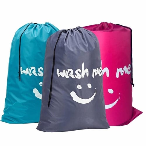 Smile Shape Nylon Laundry Bag Wash Me Travel Storage Pouch Machine Washable  Dirty Clothes Organizer Wash Drawstring Bag - buy Smile Shape Nylon