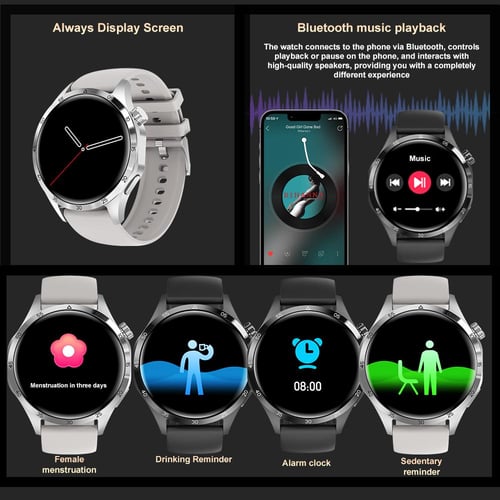 NEW For Huawei Watch GT4 Pro AMOLED Smart Watch Men Custom Dial