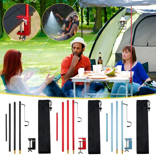 Portable Collapsible Lantern Pole With Stake, Aluminum Foldable Lightweight  Stand, Hanging Light Holder For Picnic Hiking Fishing Backpacking Garden B  - buy Portable Collapsible Lantern Pole With Stake, Aluminum Foldable  Lightweight Stand