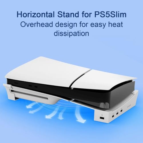 2-in-1 Horizontal Bracket For Sony Playstation PS5 Slim Console Charging  Base