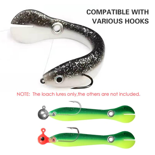 5pcs Soft Fishing Lures With Curled Tail And Spinning Sequins For Bass  Fishing