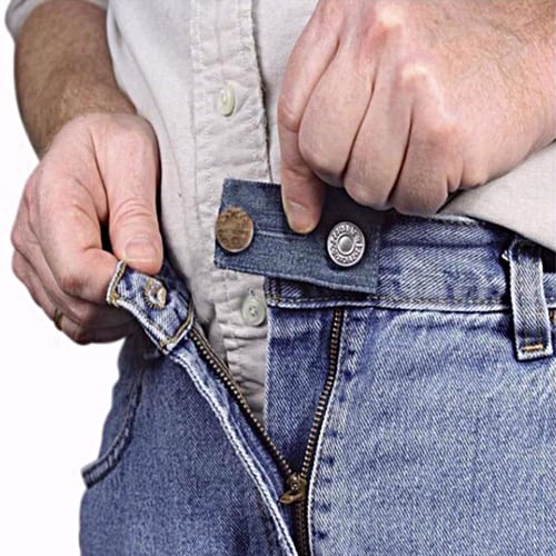 1pc Helpful Denim Extender Trousers Extender Extension Button With