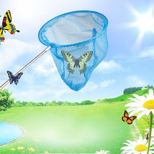 Children Retractable Summer Catch Toy Fishing Net Insect Butterfly