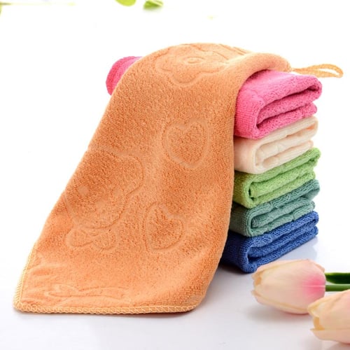 5 Pcs Baby Cotton Square Towel Infant Hand Face Washcloth