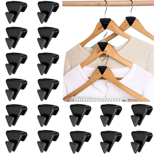 18pcs Triangles Clothes Hanger Connector Hooks Cascading Wardrobe