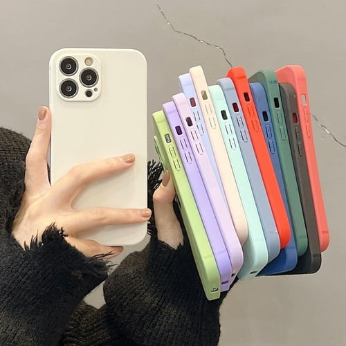 Official Square Liquid Silicone Phone Case For Iphone 11 12 13 14