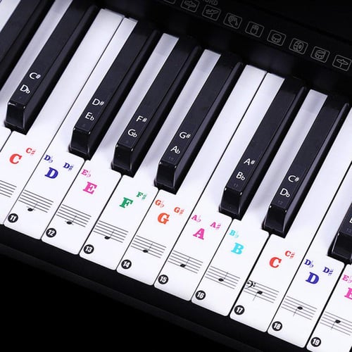 PIANO Stickers STANDARD Keyboard / Piano Stickers up to 61