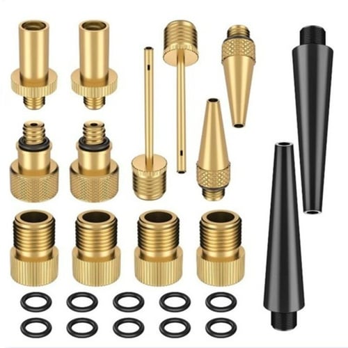 Cheap Lixada 4 PCS Needle Nozzle Adapter Kit Ball Inflation Pump Needle  Valve Adapter Kit Ball Pump