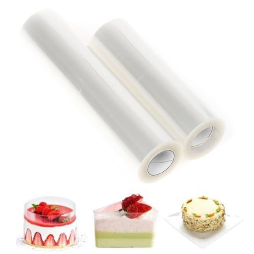 Transparent Clear Mousse Surrounding Edge Wrap Tape Baking Cake Collar Roll  DIY