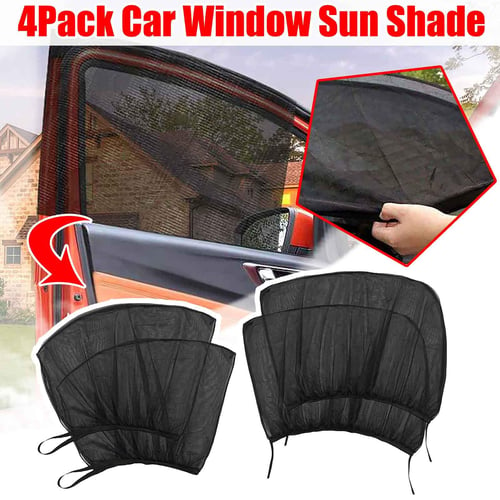 2pcs Car Side Window UV Protection Curtain Sun Shade Vehicle Slidable  Retractable Window Shield for Sedan SUV