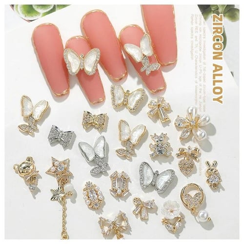 10Piece Butterfly Zircon Nail Decoration Jewelry Zircon Crystal