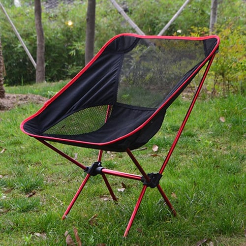 Camping Chair Camp Chair Outdoor Ultralight Aluminum Alloy Fishing Chair  Folding Chair for Beach Leisure Camping Self-Driving Barbecue Folding  Chairs Outdoor Fishing Chair (Color : Green) : : Sports & Outdoors