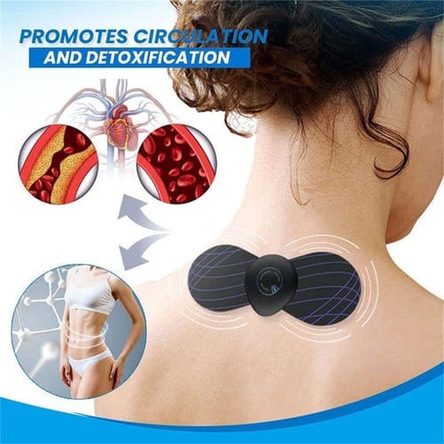 EMS Electric Pulse Neck Massager Cervical Massage Patch Back Sticker Muscle  Stimulator Portable Relief Pain Relax Massageador