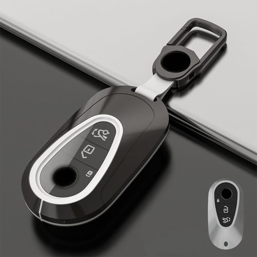 Zinc Alloy Leather Car Remote Key Fob Case Cover For Mercedes Benz W223 W206  C S