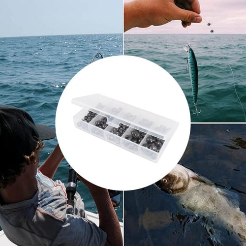 120pcs Fishing Weights Sinkers 5 Sizes Round Removable Fishing Sinkers  Fishing Gear With Storage Box - buy 120pcs Fishing Weights Sinkers 5 Sizes  Round Removable Fishing Sinkers Fishing Gear With Storage Box
