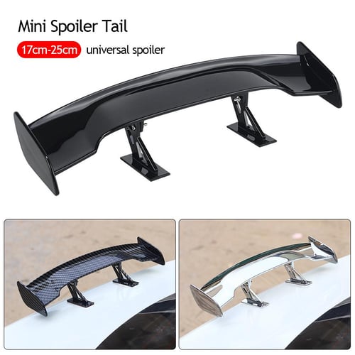 Car Mini Spoiler Wing 6.7inch Length Easy Installation Accessories Black