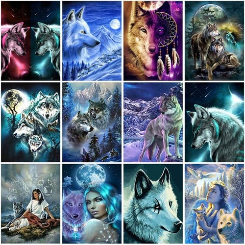 5D Wolf Diamond Painting Animal Full Square/Round Drill Diamond Art  Embroidery Cross Stitch Rhinestones Mosaic Home Decoration - buy 5D Wolf  Diamond Painting Animal Full Square/Round Drill Diamond Art Embroidery  Cross Stitch